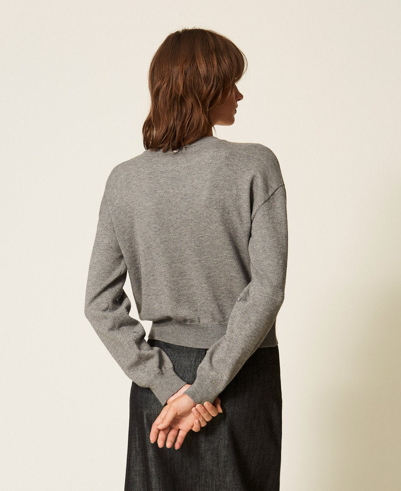 maglia con ricamo 262AP3181 12838 TWINSET ACTITUDE 
