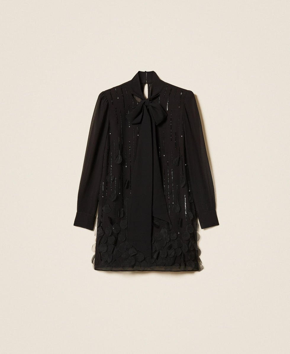 abito corto in goergette 262AT2030 00006 TWINSET ACTITUDE 