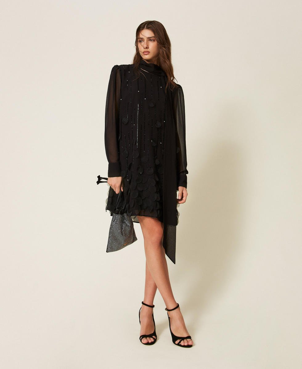 abito corto in goergette 262AT2030 00006 TWINSET ACTITUDE 
