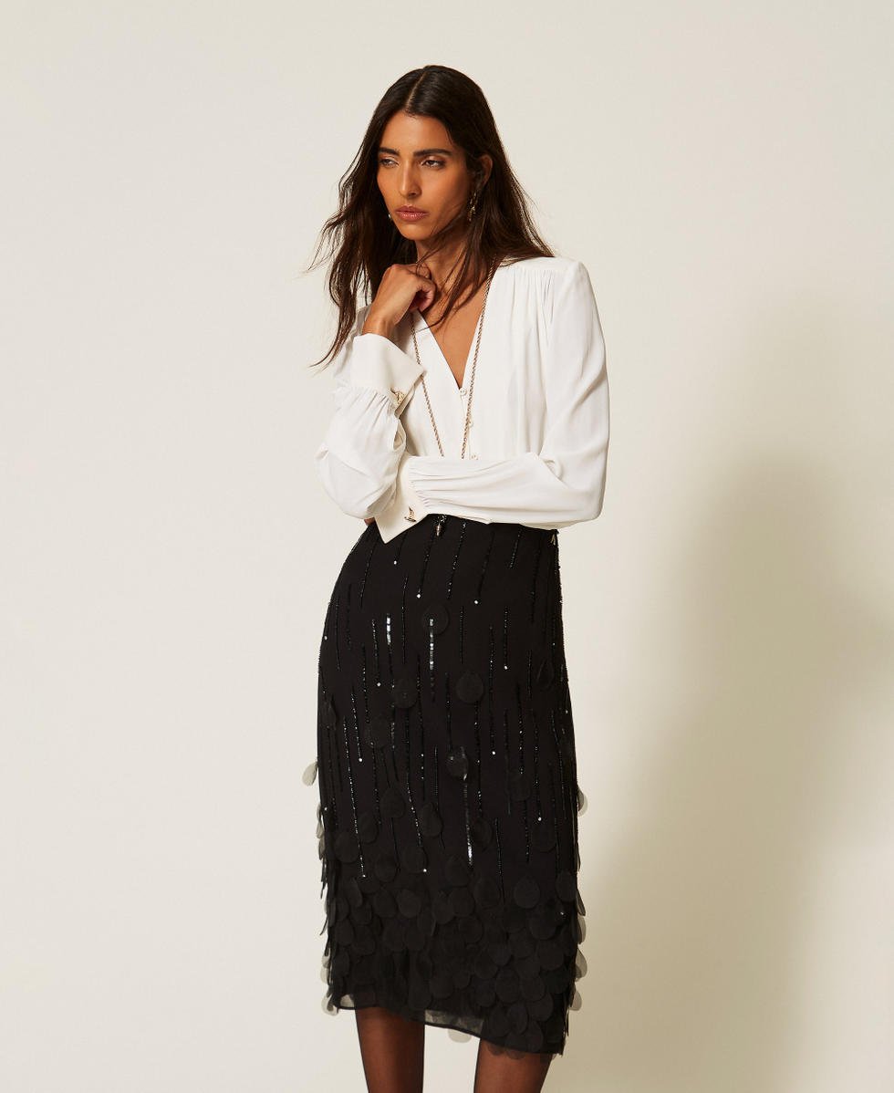 gonna longuette 262AT2031 00006 TWINSET ACTITUDE 