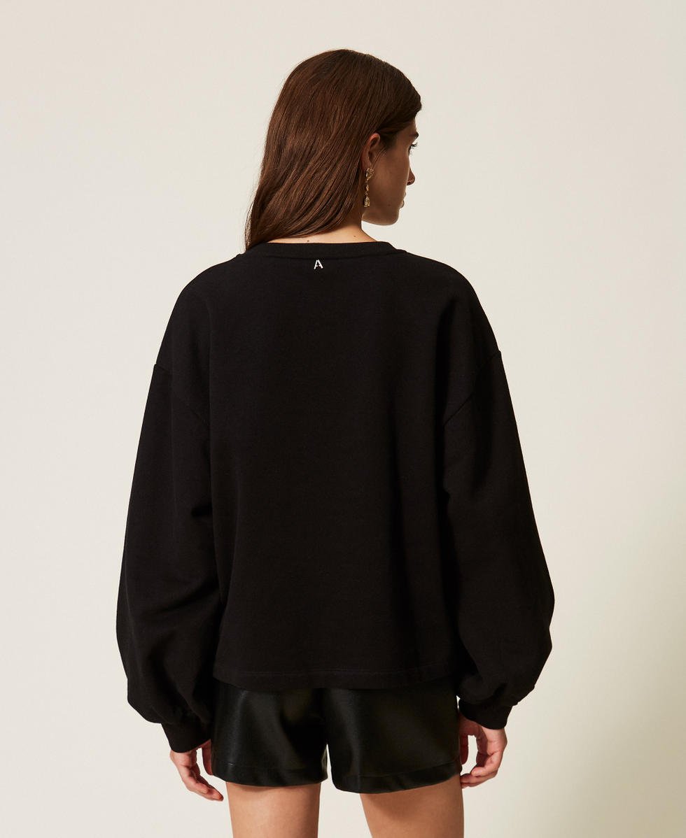 felpa con piume 262AT2100 00006 TWINSET ACTITUDE 