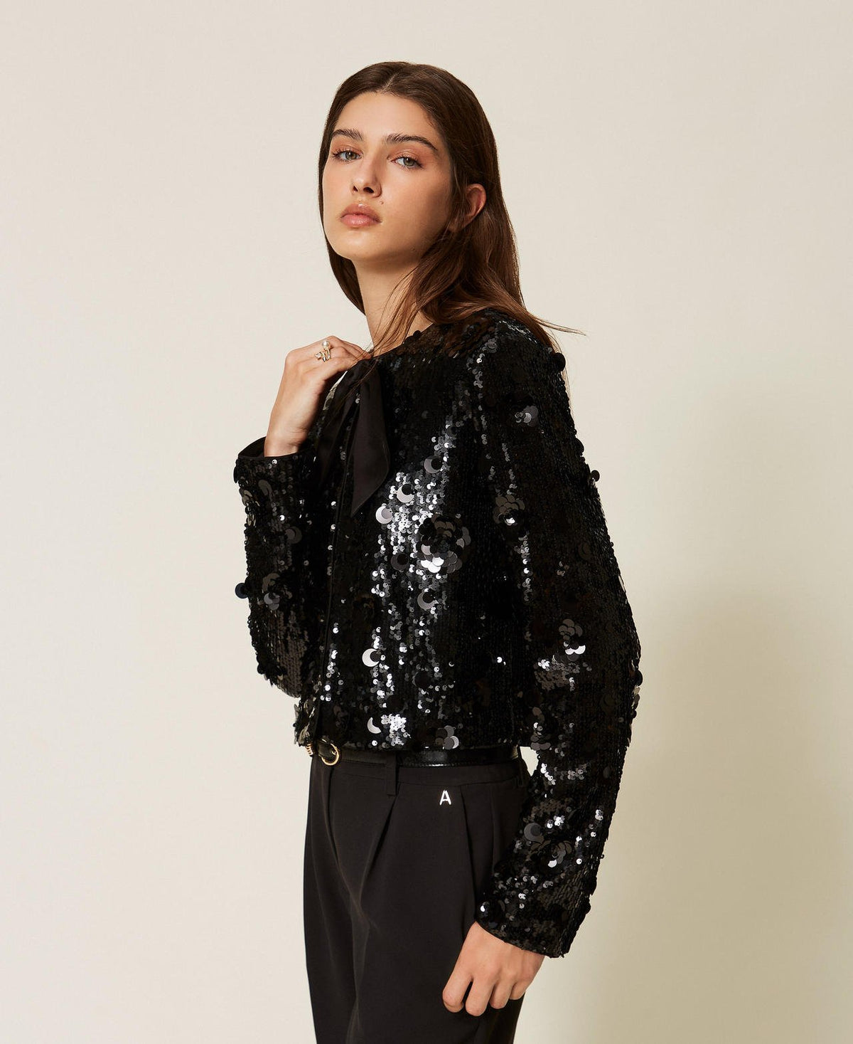 giacca full pailettes 262AT2110 00006 TWINSET ACTITUDE 