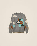 TWINSET ACTITUDE maglia con ricamo Grigio