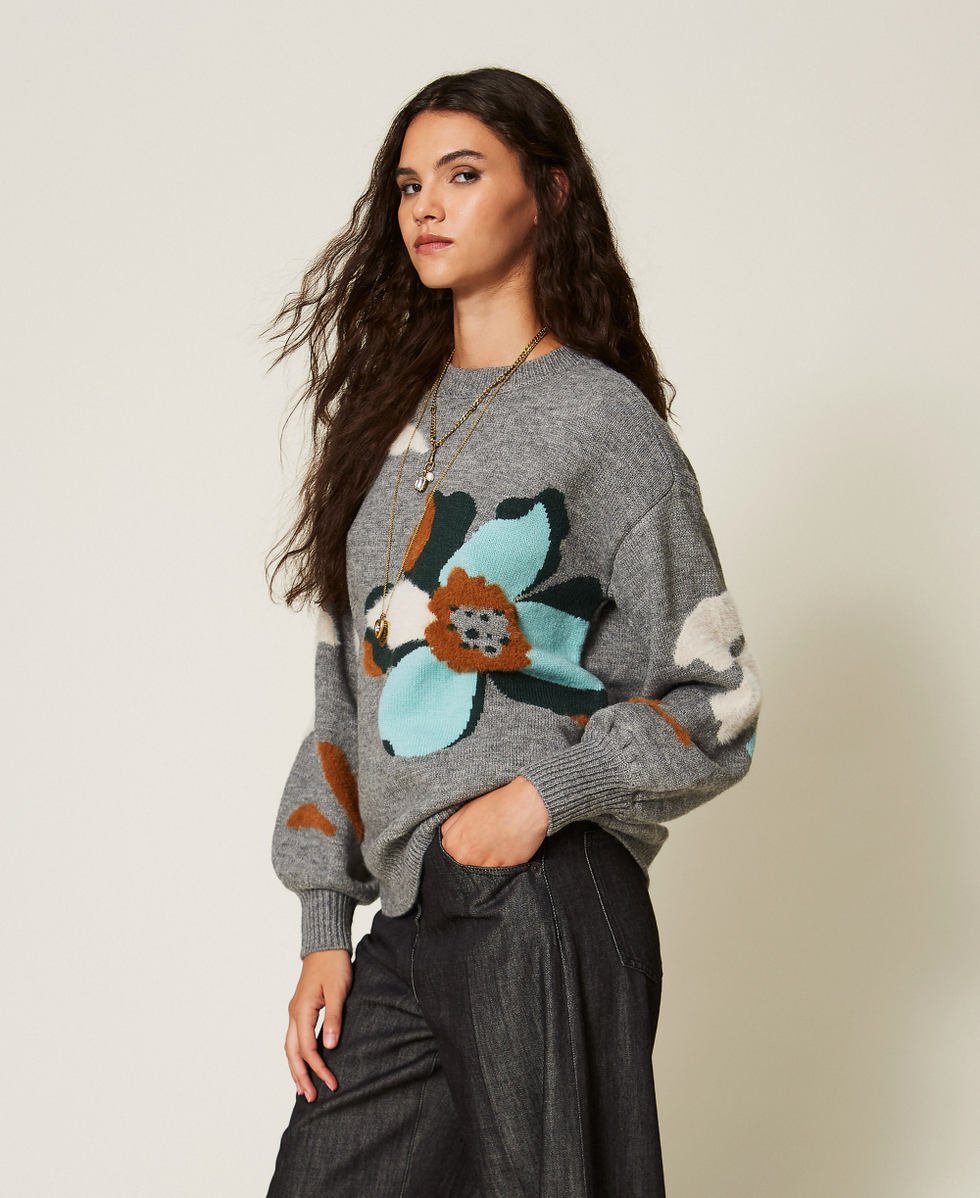 maglia con ricamo 262AT3021 14119 TWINSET ACTITUDE 