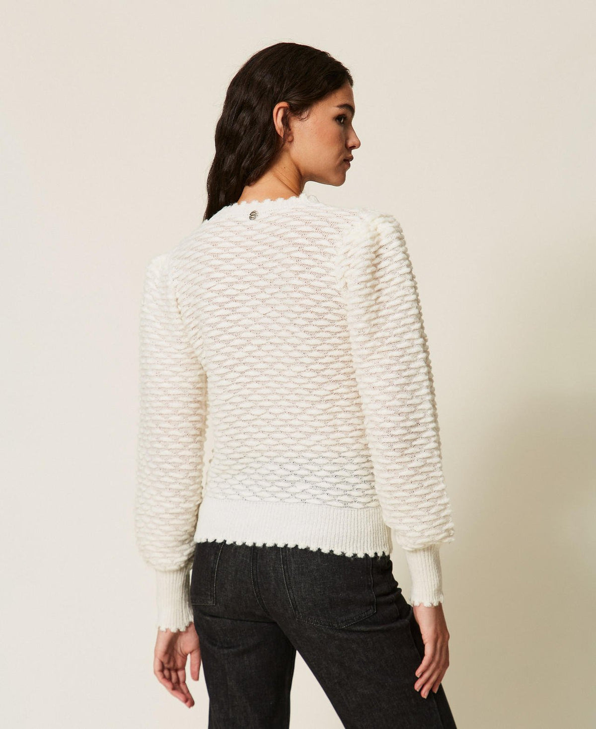 maglia con ricamo 262AT3050 00282 TWINSET ACTITUDE 