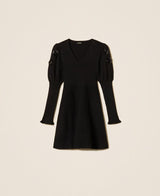 TWINSET ACTITUDE abito corto con pailettes Nero
