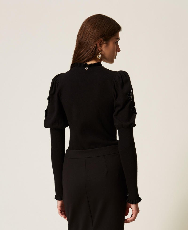 maglia con pailettes 262AT3105 00006 TWINSET ACTITUDE 
