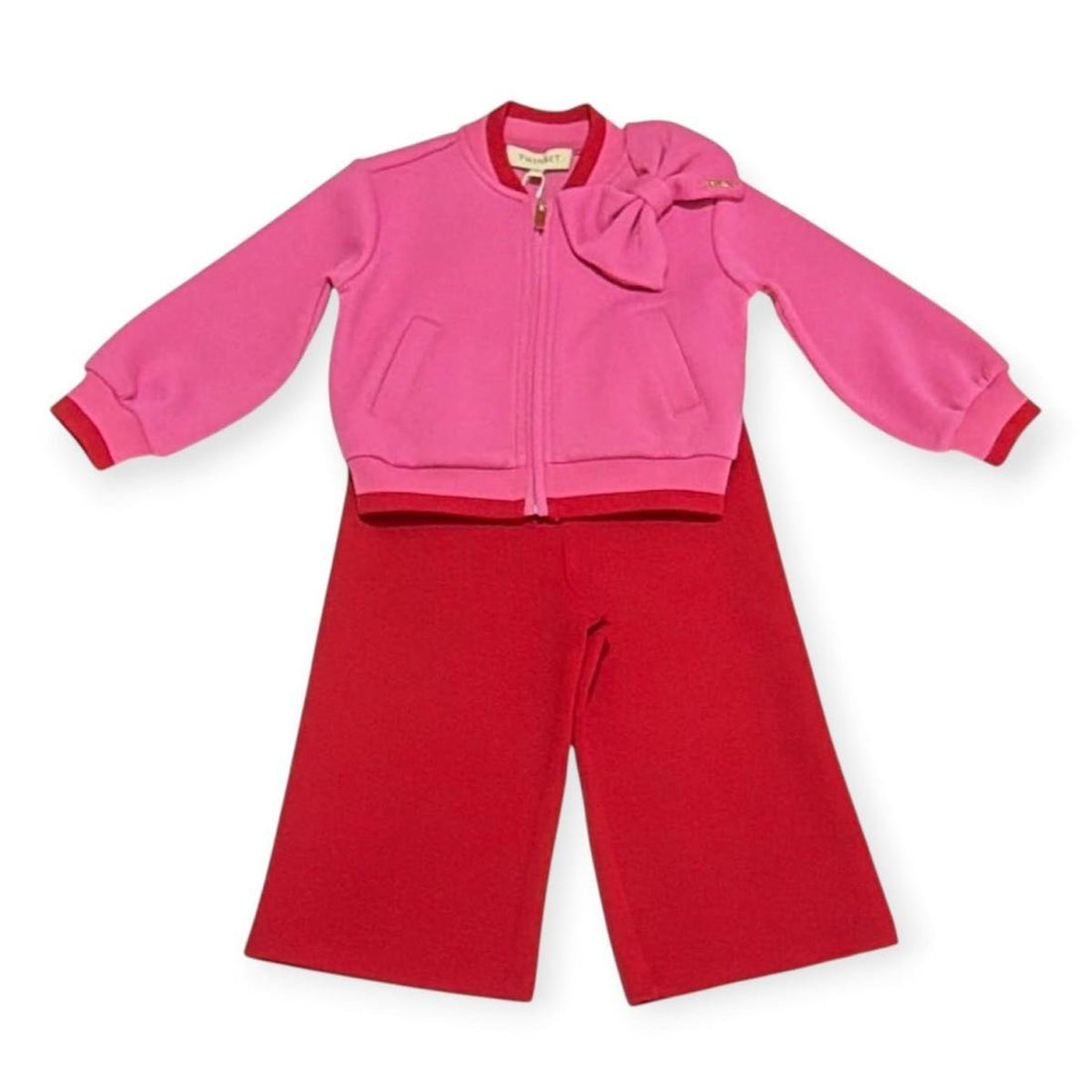 tuta due pezzi con felpa fiocco 262GB2102 13832 TWINSET GIRL 