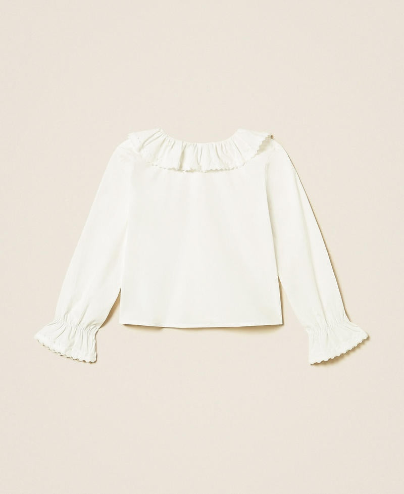 camicia con volant 262GB2140 00526 TWINSET GIRL 