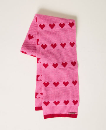 sciarpa in maglia con cuori 262GB5031 13792 TWINSET GIRL 