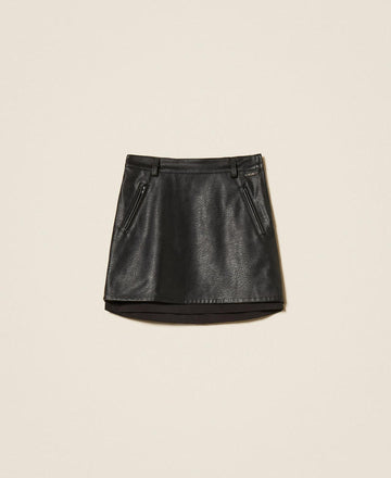 minigonna effetto pelle 262GJ2011 00006 TWINSET GIRL 