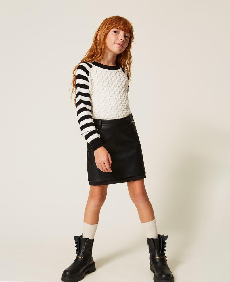minigonna effetto pelle 262GJ2011 00006 TWINSET GIRL 