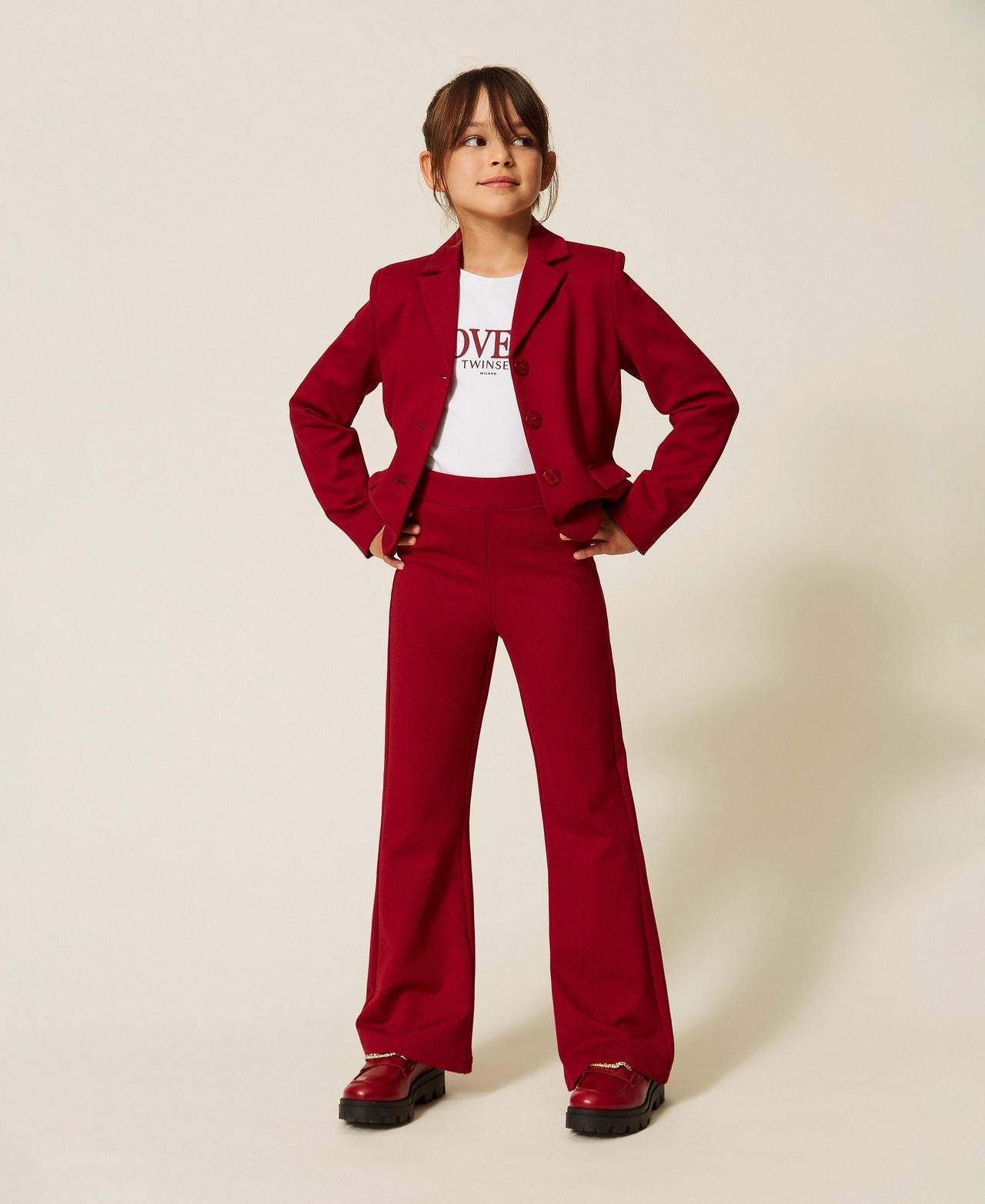 pantaloni flare 262GJ2081 13704 TWINSET GIRL 
