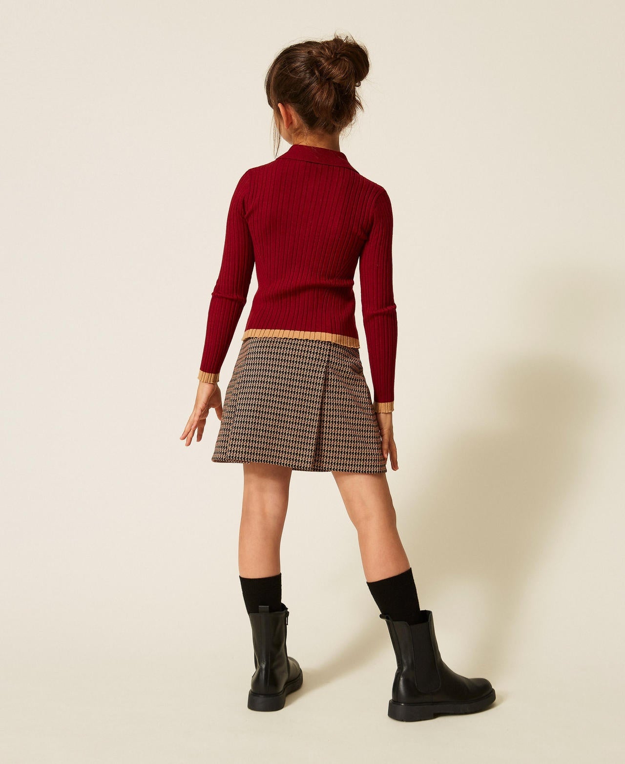 minigonna in pied de poule 262GJ2091 13819 TWINSET GIRL 