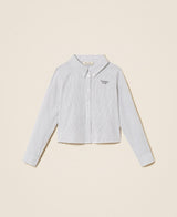 TWINSET GIRL camicia a righe Bianco