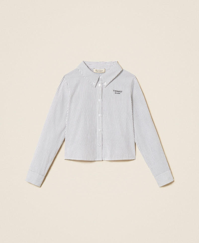 camicia a righe 262GJ214A 13821 TWINSET GIRL 