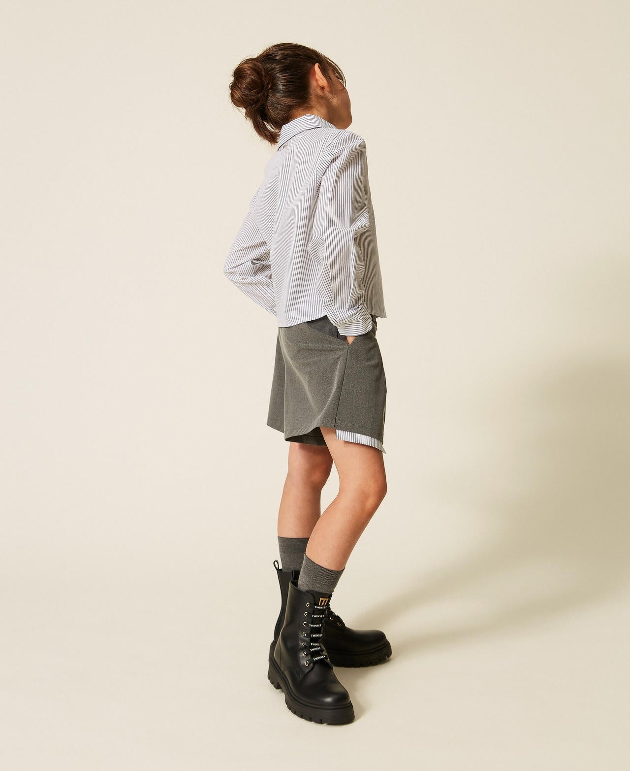 camicia a righe 262GJ214A 13821 TWINSET GIRL 