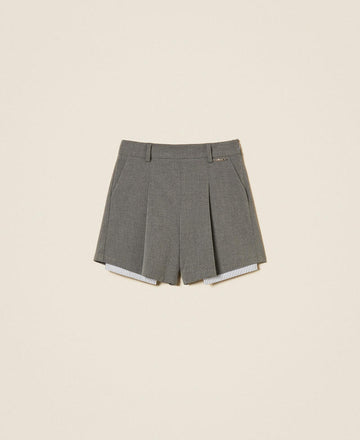 shorts in flanella 262GJ2180 12838 TWINSET GIRL 