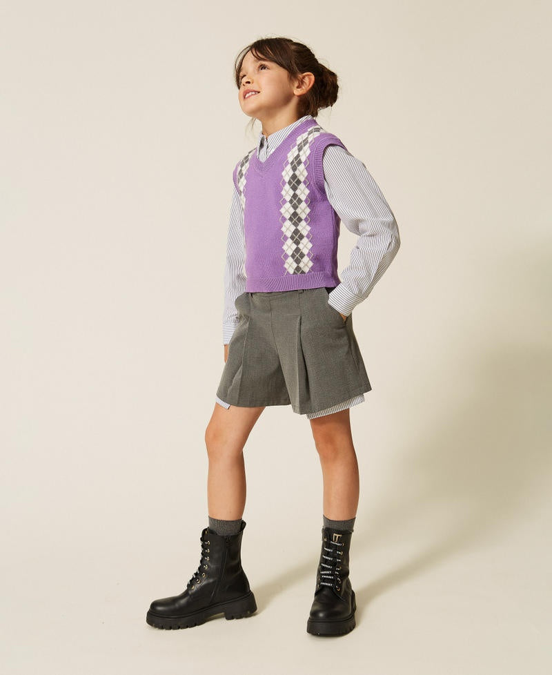 shorts in flanella 262GJ2180 12838 TWINSET GIRL 