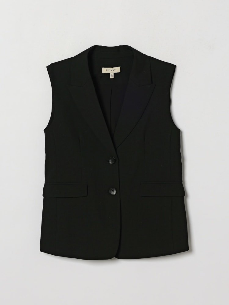 gilet sartoriale con rever 262GJ2183 00006 TWINSET GIRL 