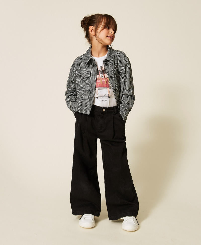 jeans wide leg 262GJ2240 00006 TWINSET GIRL 