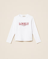 TWINSET GIRL t-shirt maniche lunghe Bianco