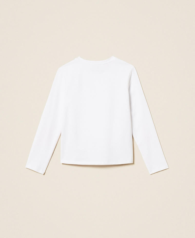 t-shirt maniche lunghe 262GJ2263 13865 TWINSET GIRL 