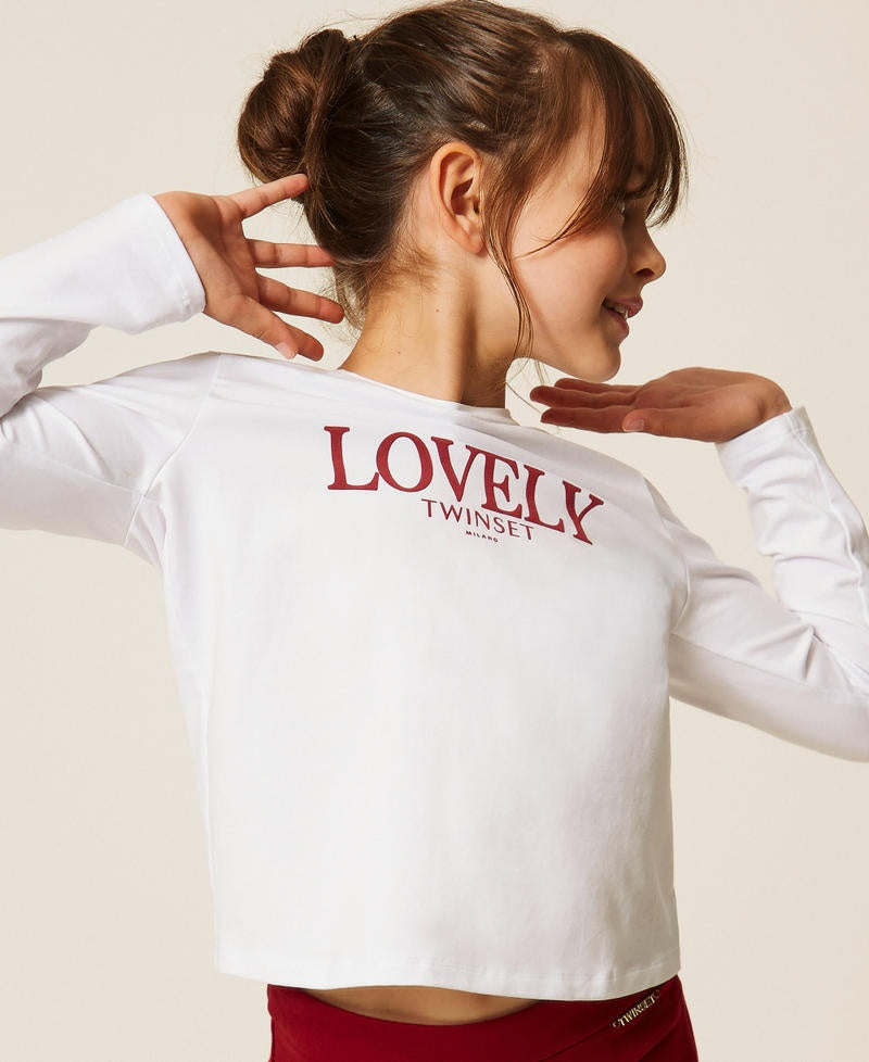 t-shirt maniche lunghe 262GJ2263 13865 TWINSET GIRL 