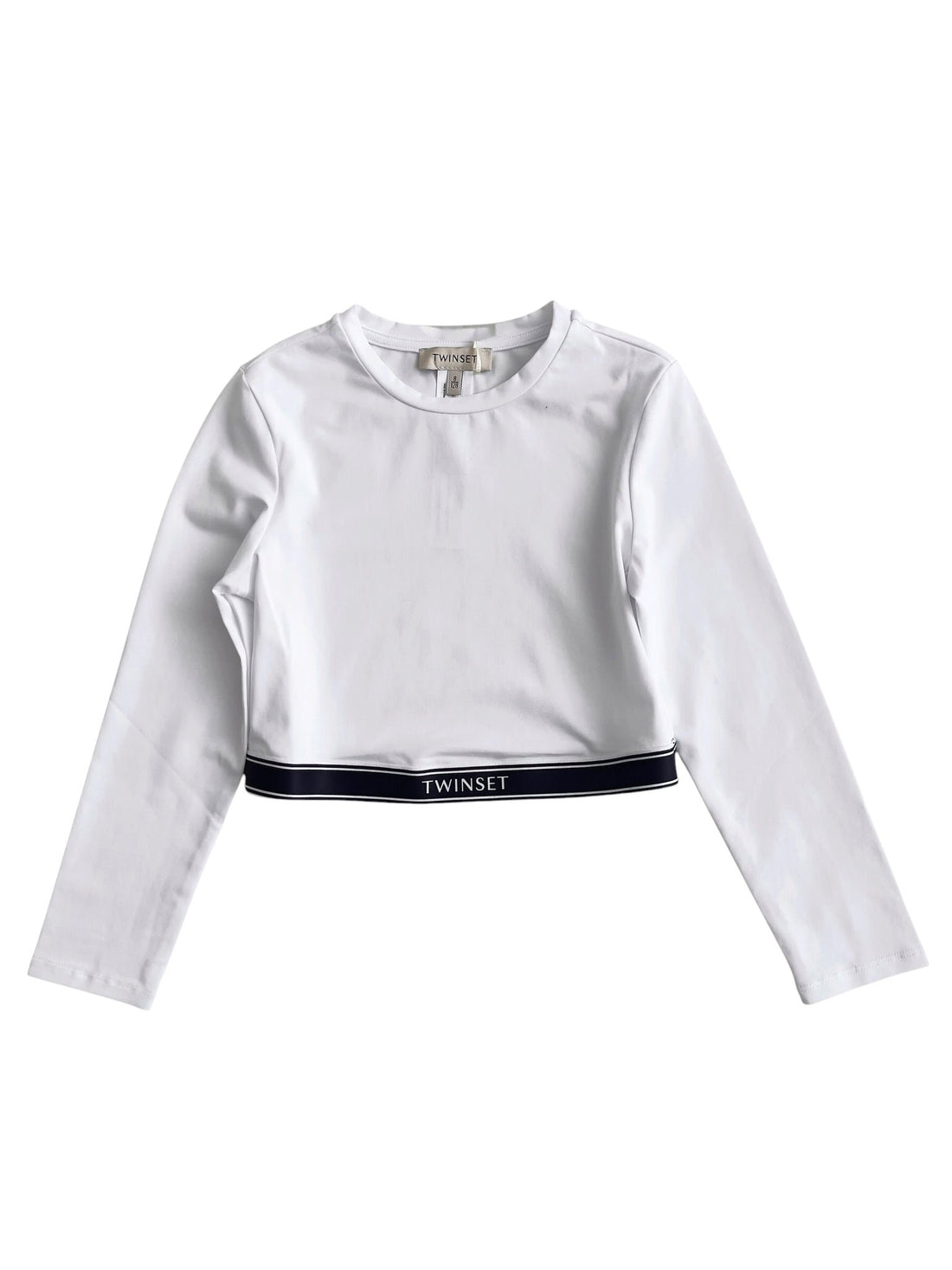 t-shirt cropped logata 262GJ2282 00526 TWINSET GIRL 