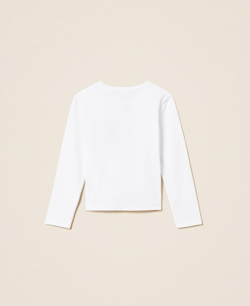 t-shirt con stampa 262GJ2290 13900 TWINSET GIRL 