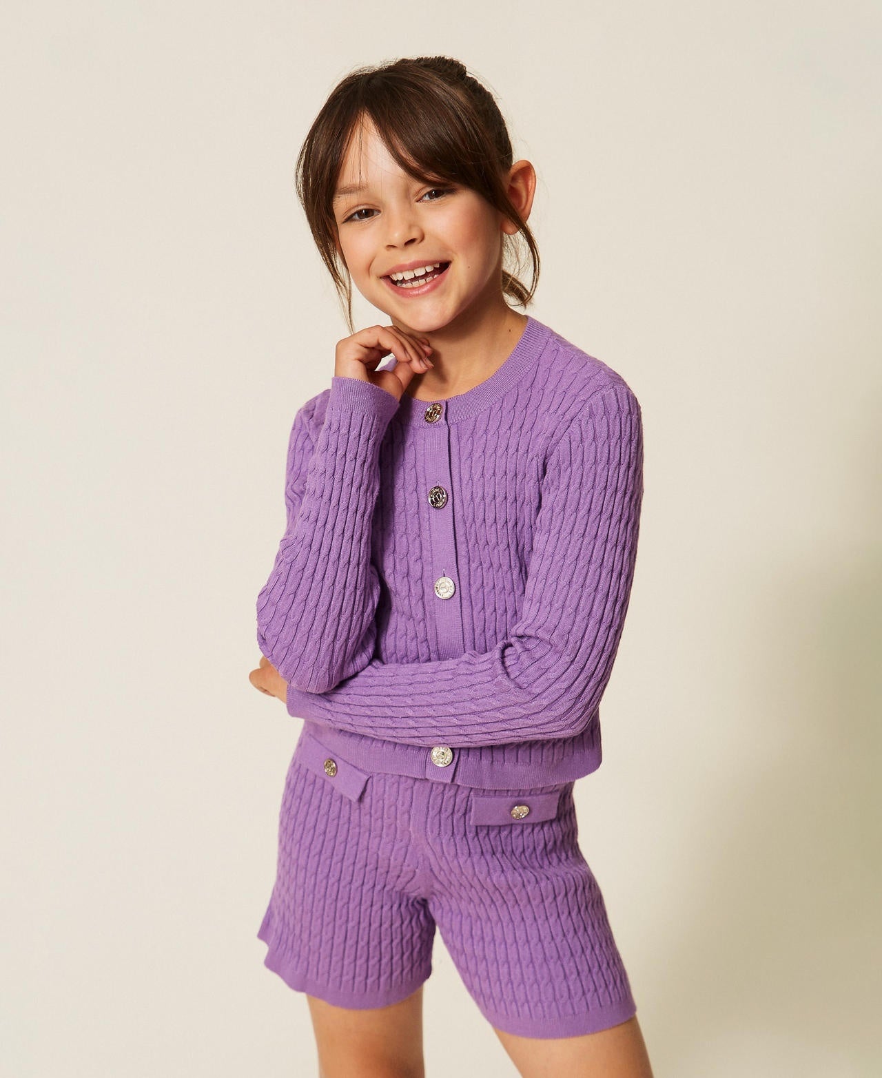 cardigan a trecce 262GJ3072 11296 TWINSET GIRL 