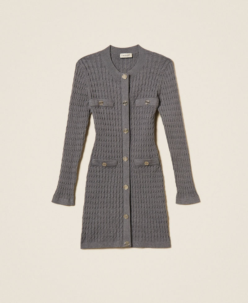 abito in maglia a trecce 262GJ3074 12839 TWINSET GIRL 