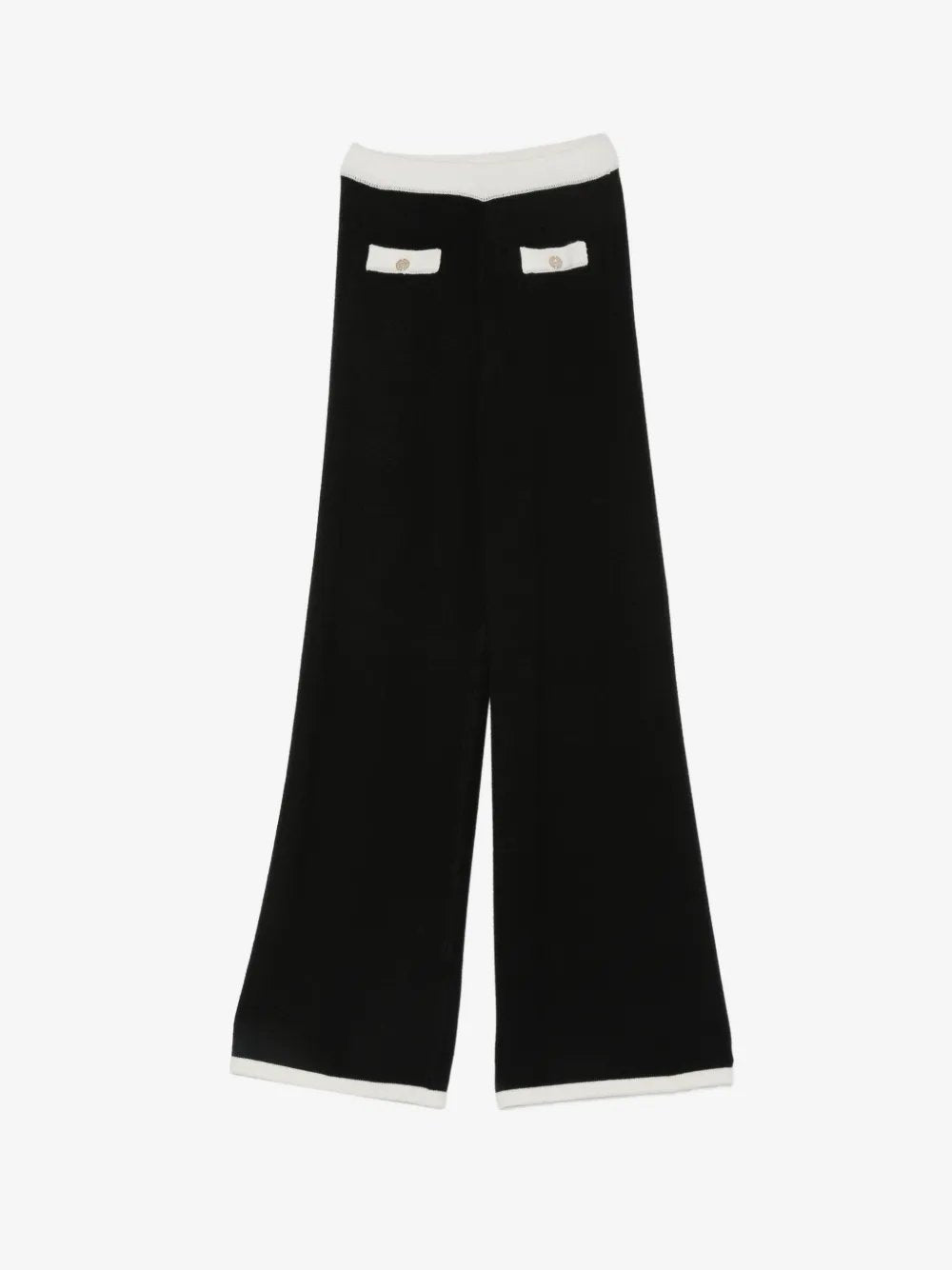 pantalone in maglia con bottoni piping 262GJ3091 03710 TWINSET GIRL 
