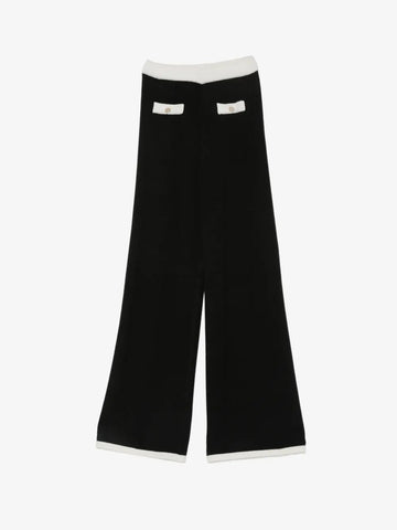 pantalone in maglia con bottoni piping 262GJ3091 03710 TWINSET GIRL 