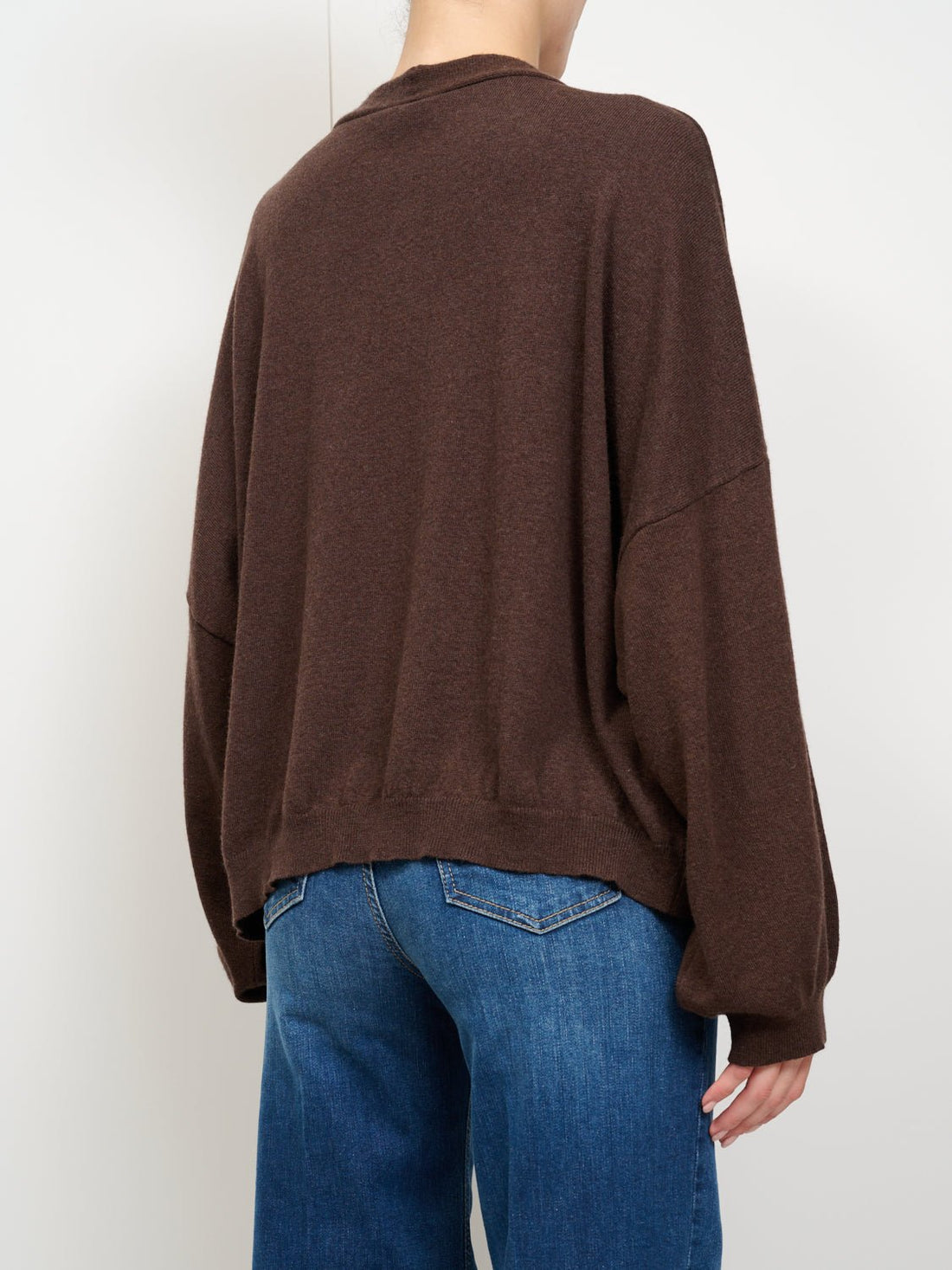 cardigan over in lana 2AC2167 FONDENTE VICOLO 