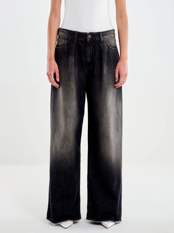 jeans zain effetto dirty DAC5003 DENIM NERO DIRTY VICOLO 