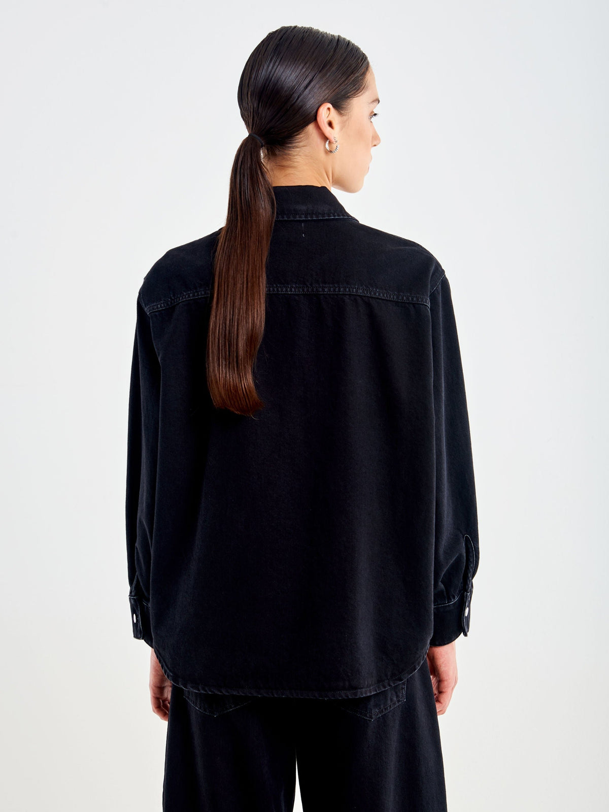 giacca in denim DAC5015 NERO VICOLO 