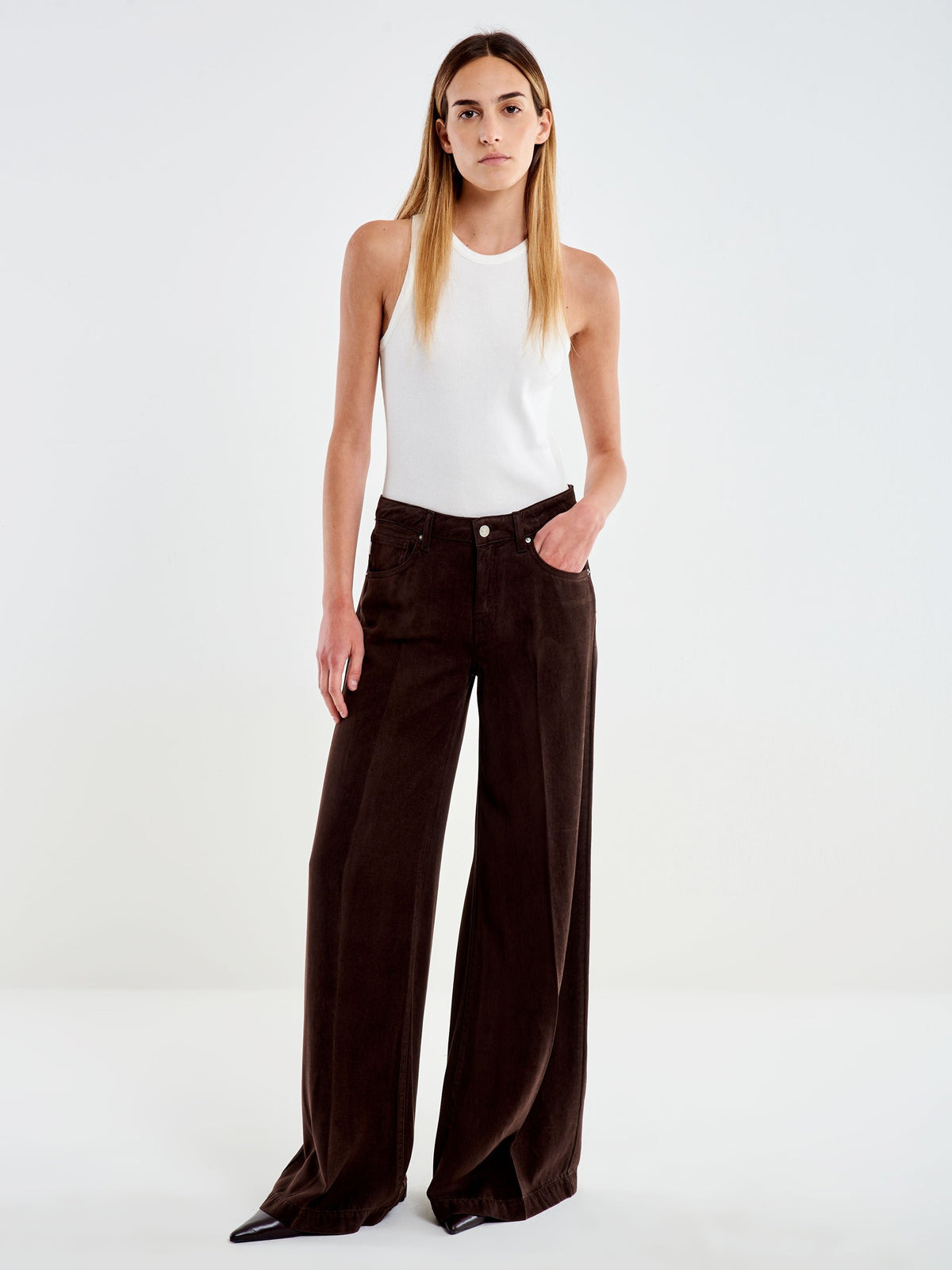 jeans madison wide leg DAC5059 FONDENTE VICOLO 
