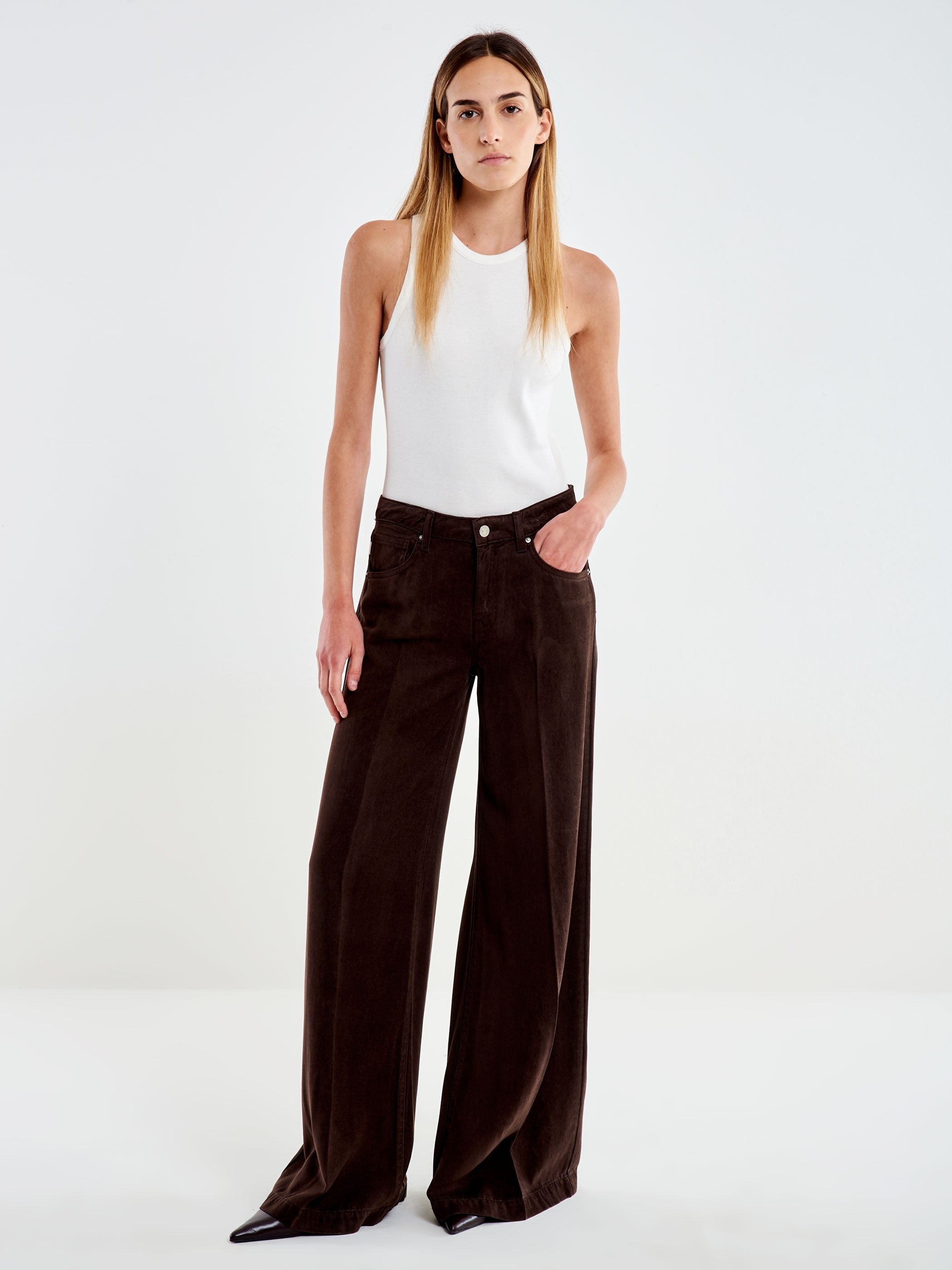 jeans madison wide leg DAC5059 FONDENTE VICOLO 