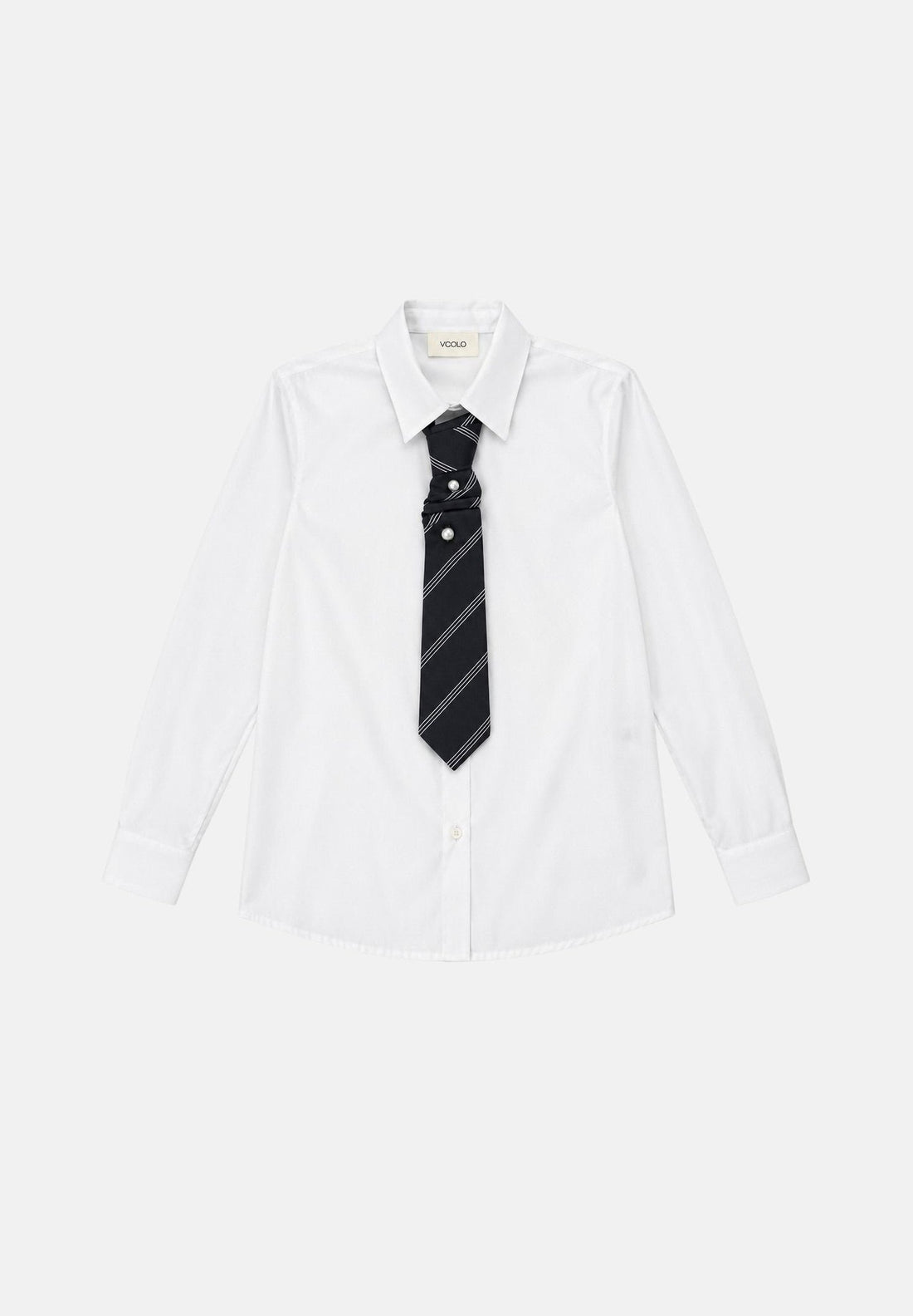 camicia con cravatta RAC0015 BIANCO VICOLO 