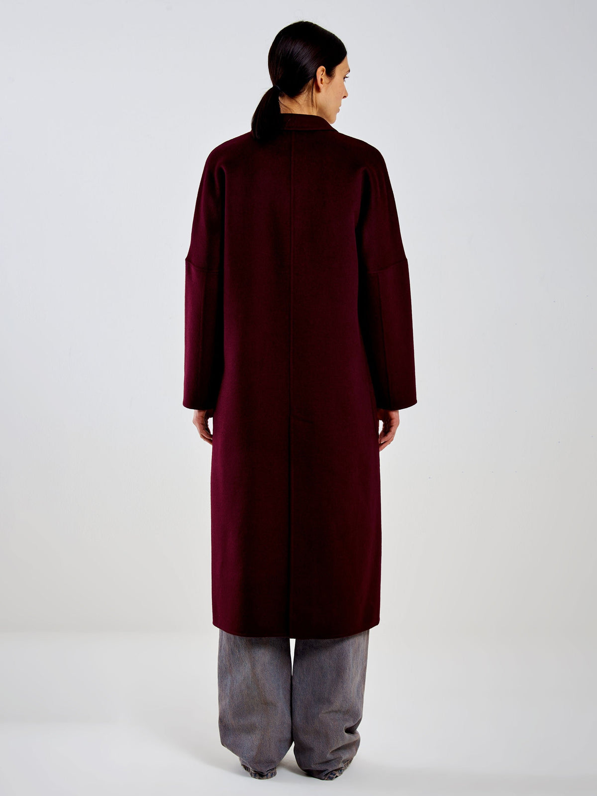 cappotto lungo doppiopetto TAC0001 MELANZANA VICOLO 