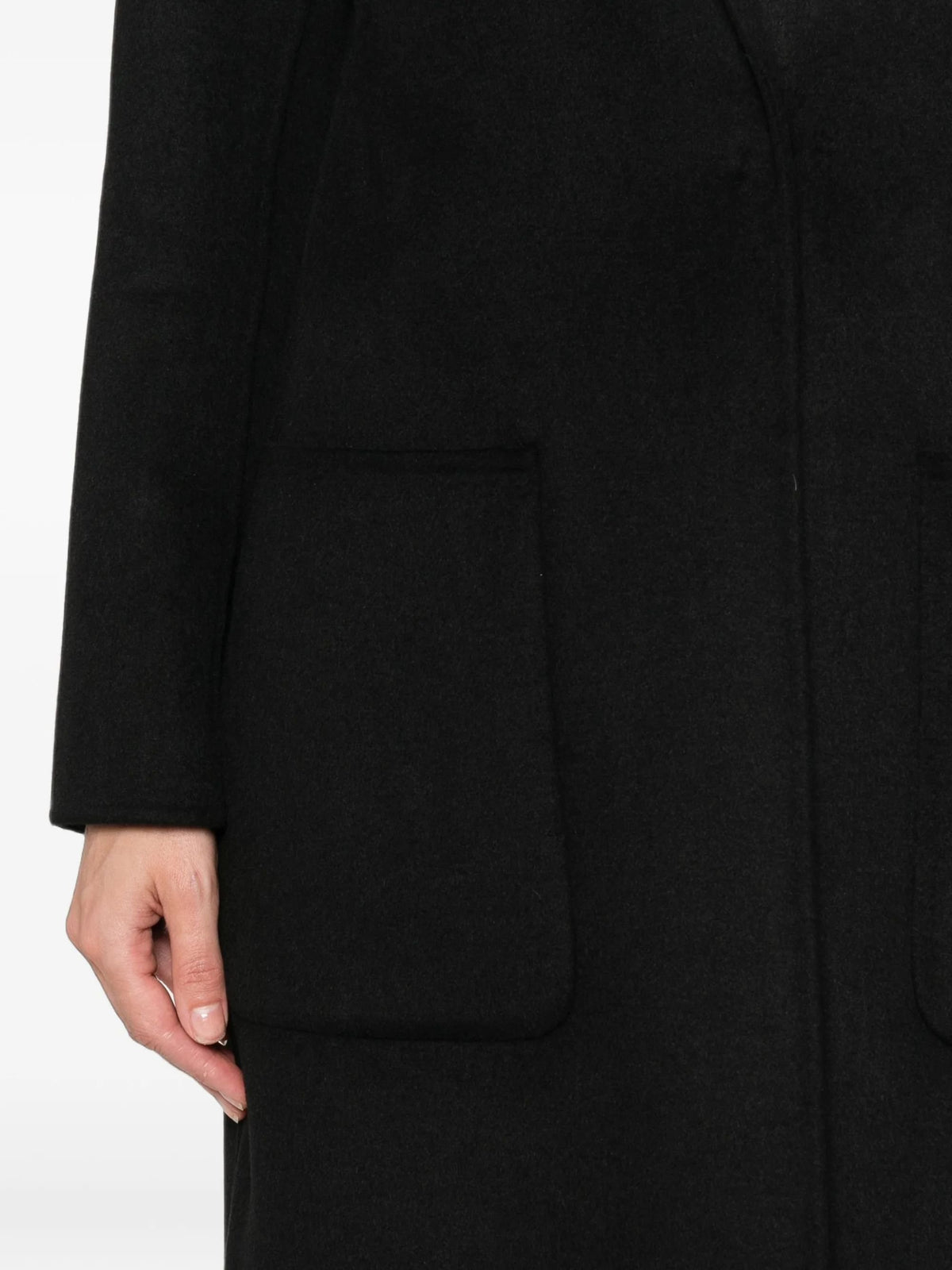 cappotto in misto lana TAC0002 NERO VICOLO 