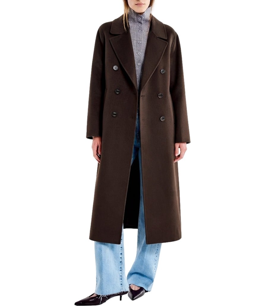 cappotto lungo doppiopetto TAC0011 FONDENTE VICOLO 