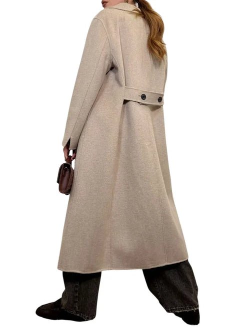cappotto lungo doppiopetto TAC0011 TORTORA VICOLO 