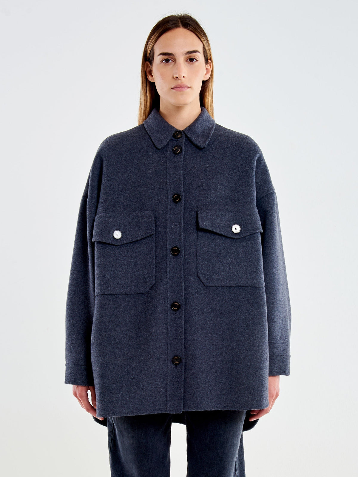 cappotto overshirt TAC0029 GRIGIO VICOLO 
