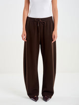 VICOLO pantalone in felpa Fondente