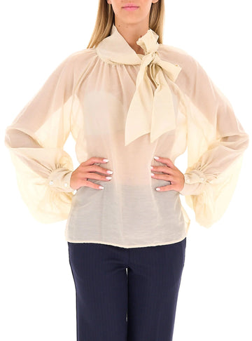 blusa con maniche a palloncino TAC0429 VANIGLIA VICOLO 
