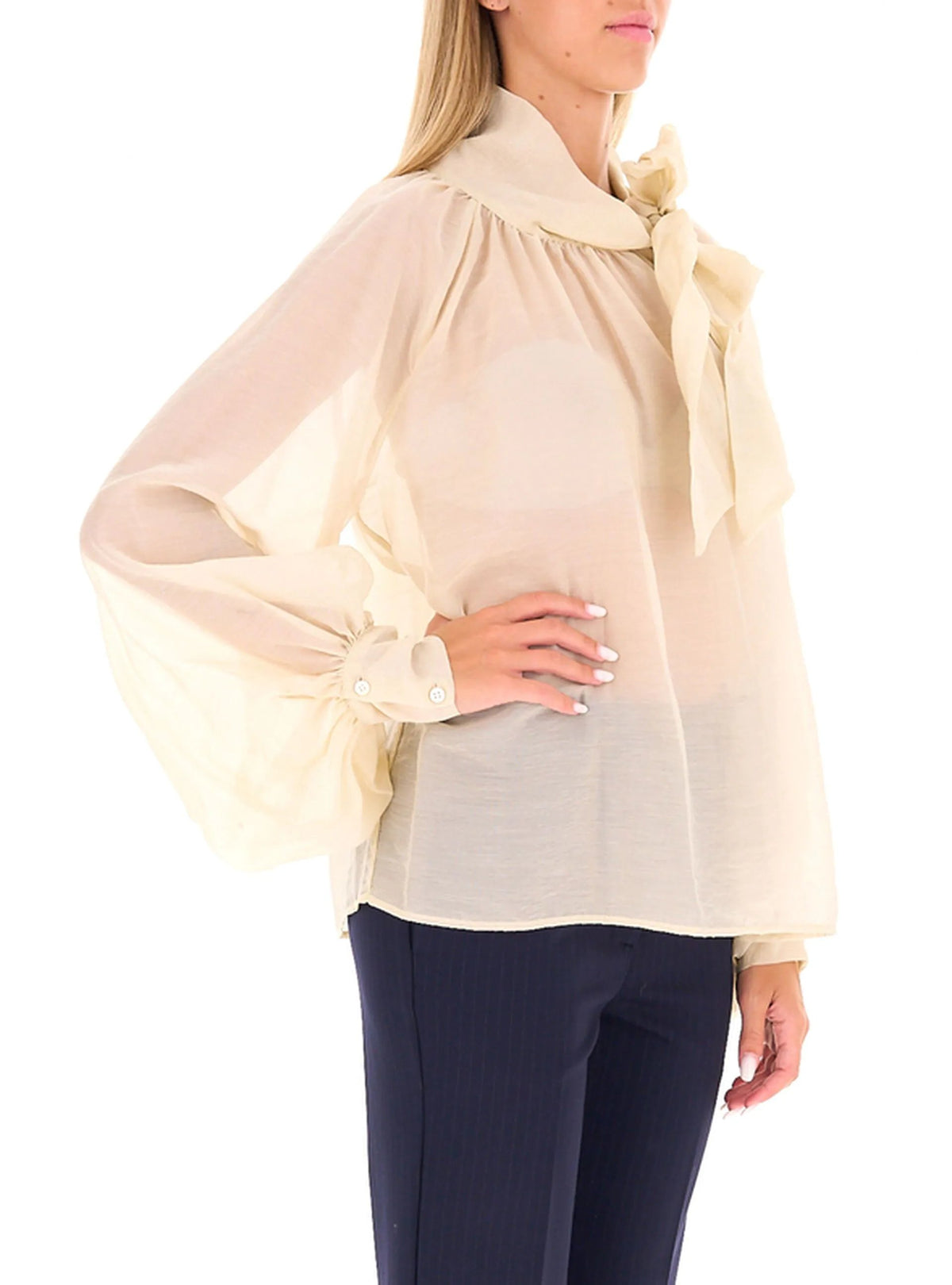 blusa con maniche a palloncino TAC0429 VANIGLIA VICOLO 