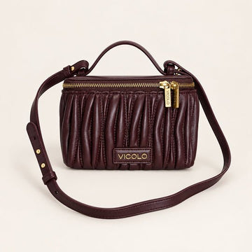 borsa bauletto con logo XAC0053 MELANZANA VICOLO 
