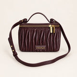 VICOLO borsa bauletto con logo Melanzana